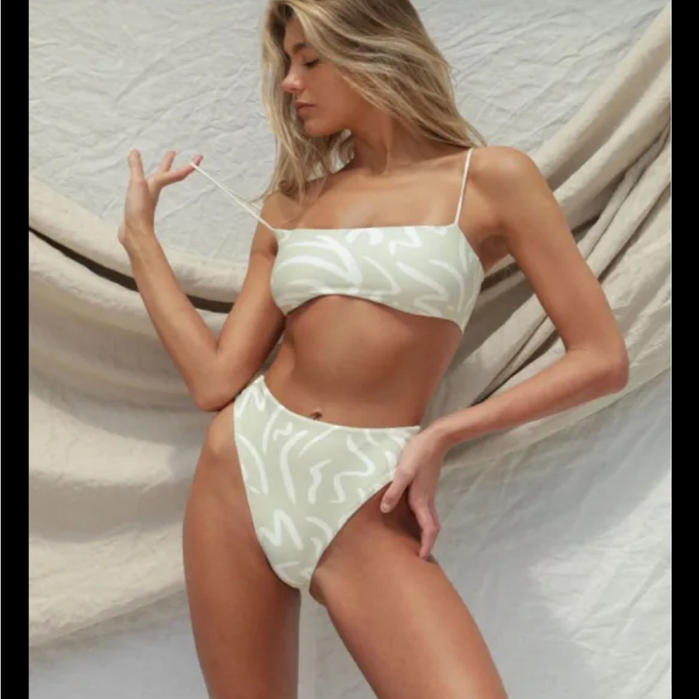 Stone Fox Swim Aloe Lines Bikini